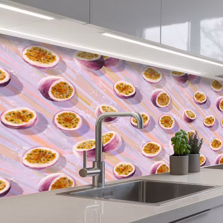 Keuken achterwand - Passievrucht - Tropisch - Paars — 2