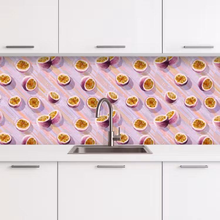 Keuken achterwand - Passievrucht - Tropisch - Paars — 4
