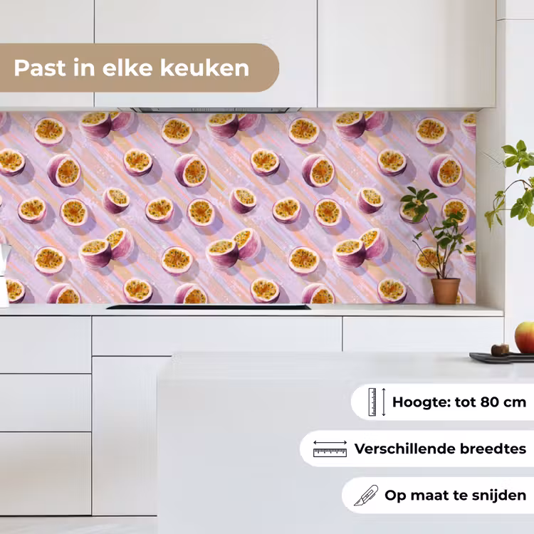 Keuken achterwand - Passievrucht - Tropisch - Paars — 7