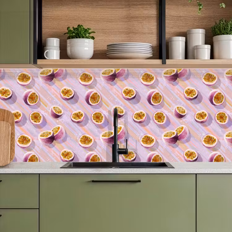 Keuken achterwand - Passievrucht - Tropisch - Paars — 8