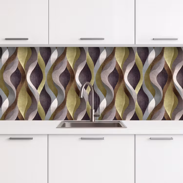 Keuken achterwand - Retro - Banen - Kleurrijk — 4