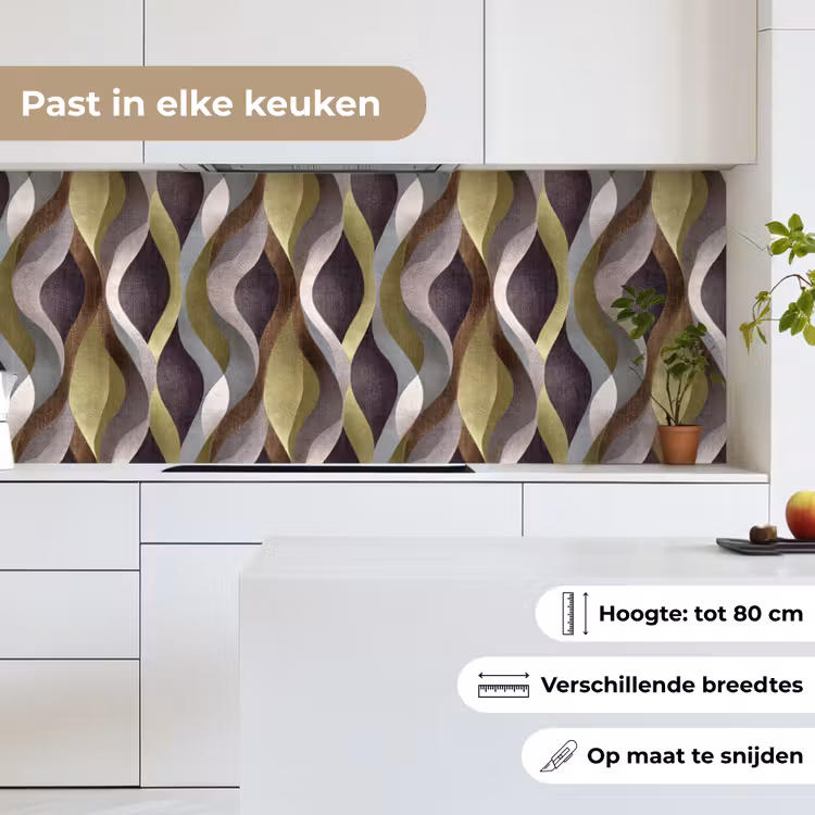 Keuken achterwand - Retro - Banen - Kleurrijk — 7