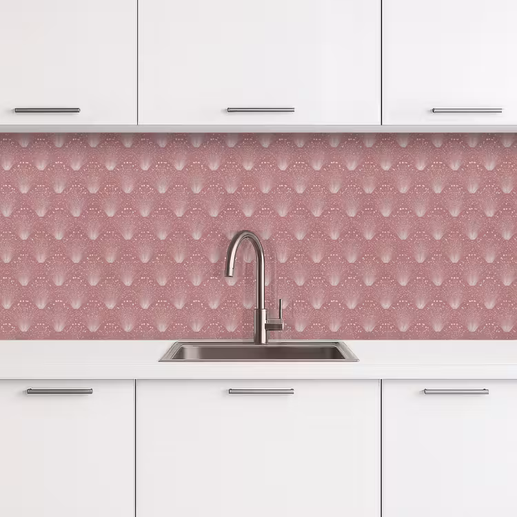 Keuken achterwand - Trendy - Patroon - Roze — 4