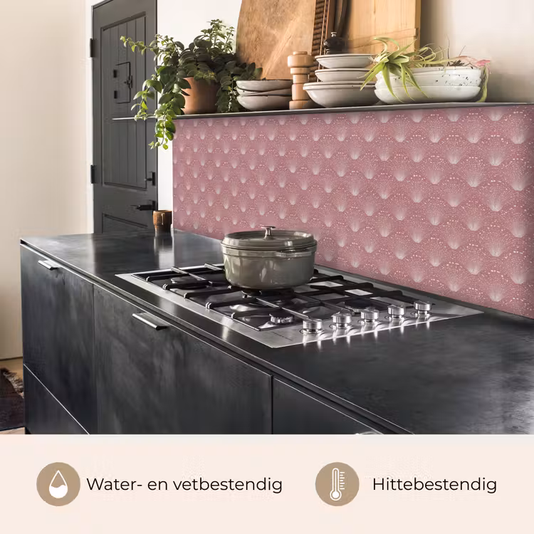 Keuken achterwand - Trendy - Patroon - Roze — 5
