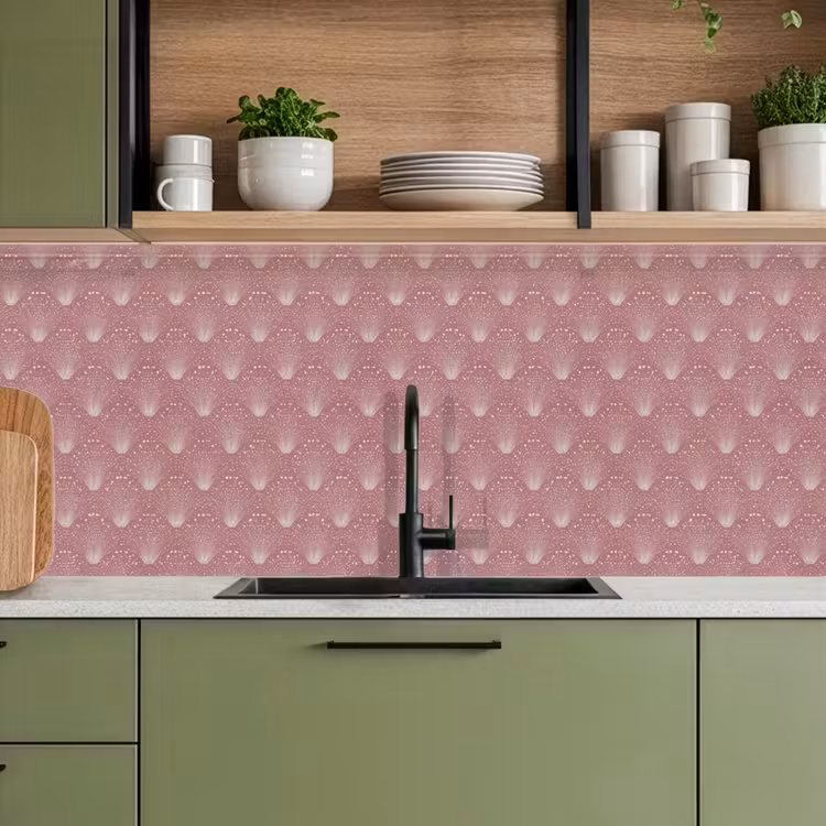 Keuken achterwand - Trendy - Patroon - Roze — 8