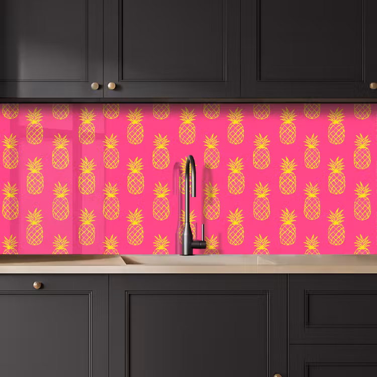 Keuken achterwand - Ananas - Trendy - Roze — 6