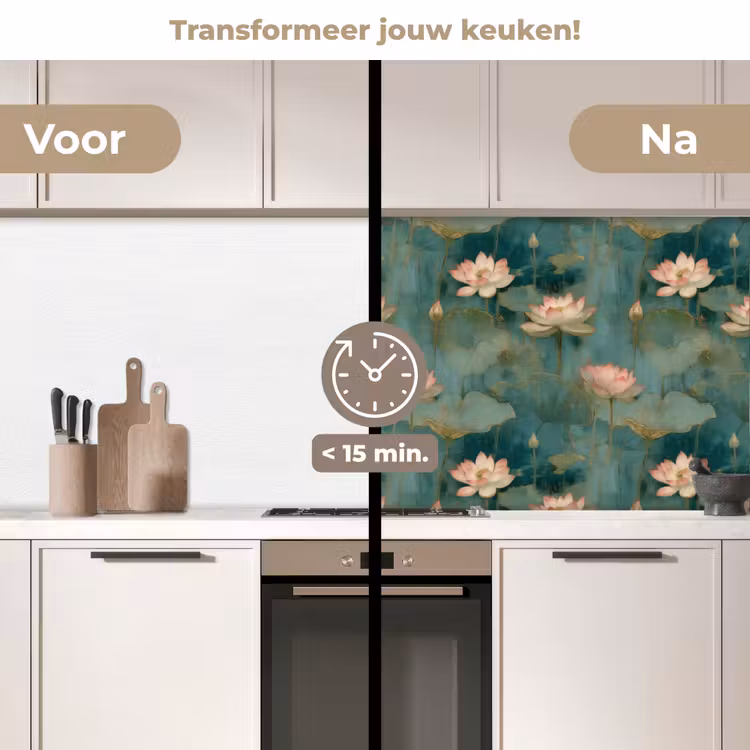 Keuken achterwand - Botanisch - Bloemen - Roze — 3