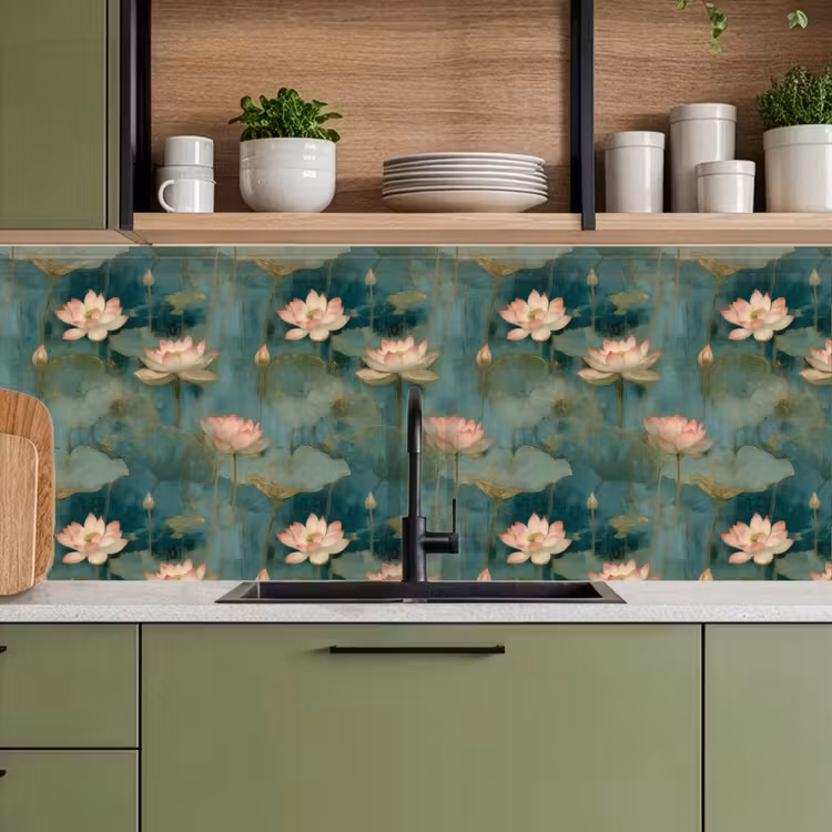Keuken achterwand - Botanisch - Bloemen - Roze — 8
