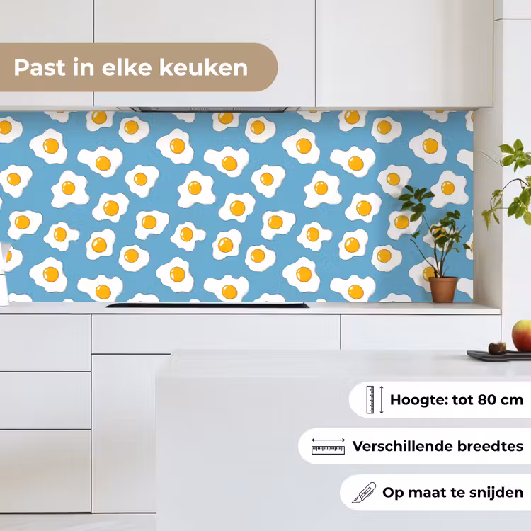 Keuken achterwand - Eieren - Dooiers - Blauw — 7