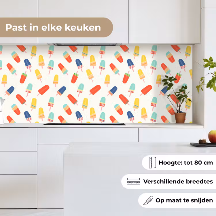 Keuken achterwand - IJsjes - Speels - Kleurrijk — 7