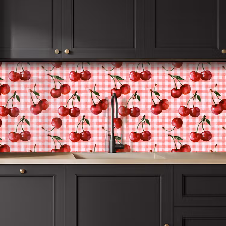 Keuken achterwand - Kersen - Blokken - Rood — 6