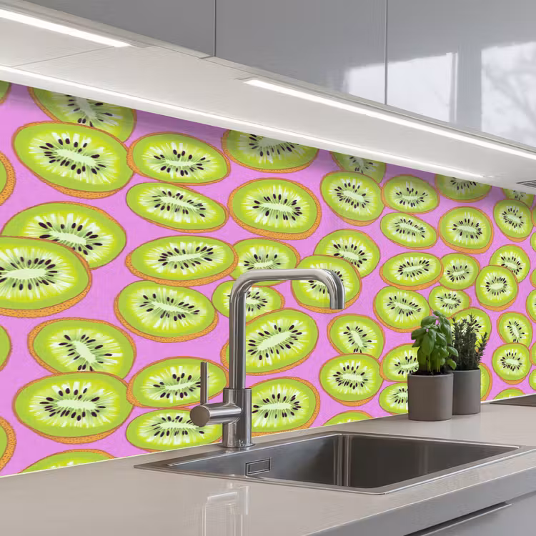 Keuken achterwand - Kiwi - Speels - Groen — 2
