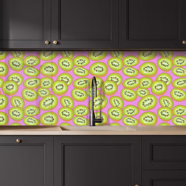 Keuken achterwand - Kiwi - Speels - Groen — 6