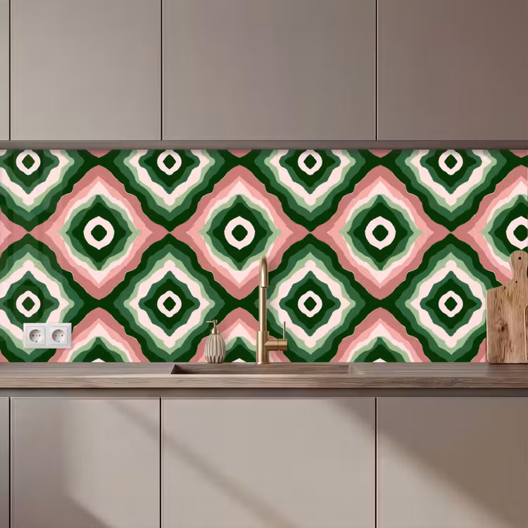 Keuken achterwand - Ontwerp - Organisch - Kleurrijk — 1