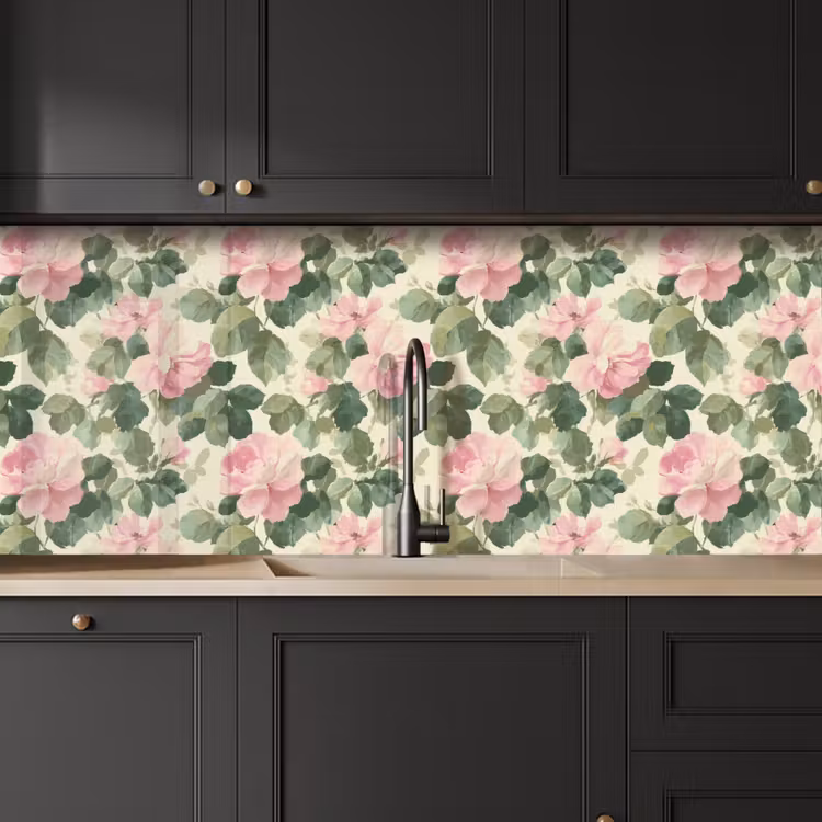 Keuken achterwand - Rozen - Botanisch - Roze — 6