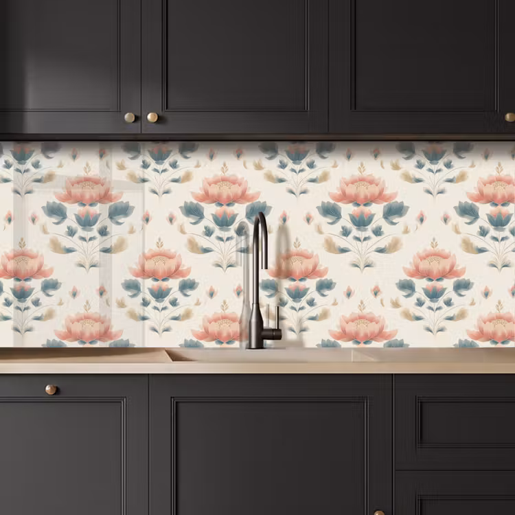 Keuken achterwand - Lotus - Bloemen - Roze — 6