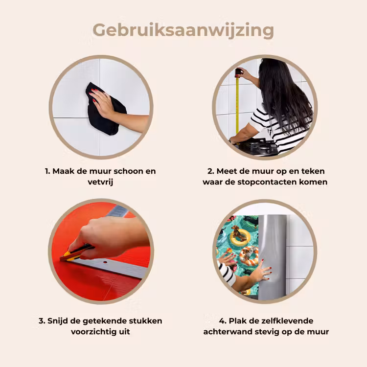 Keuken achterwand - Teckels - Zwembad - Kleurrijk — 9