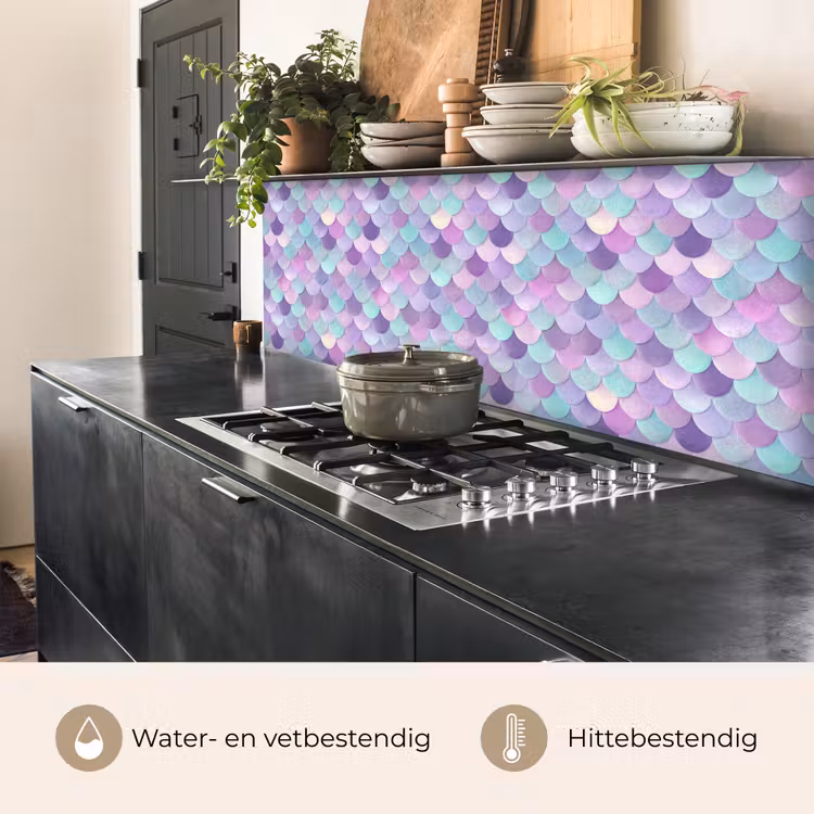 Keuken achterwand - Dromerig - Zeemeermin - Pastel — 5