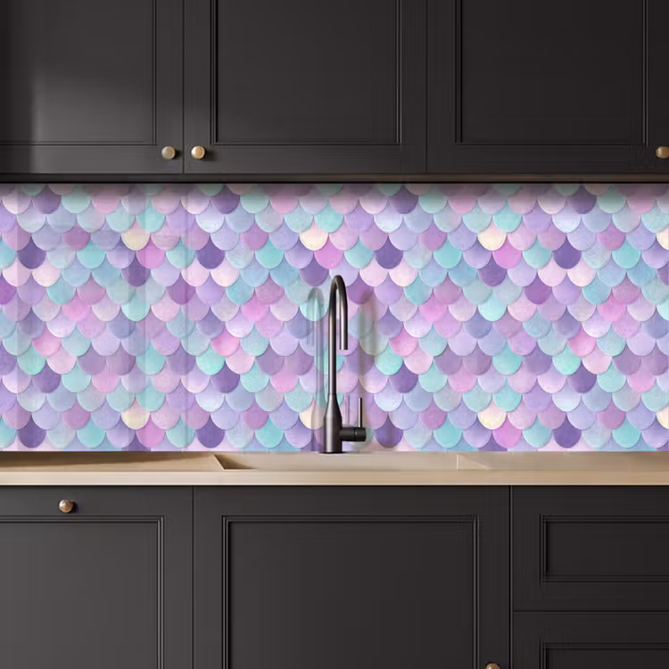 Keuken achterwand - Dromerig - Zeemeermin - Pastel — 6