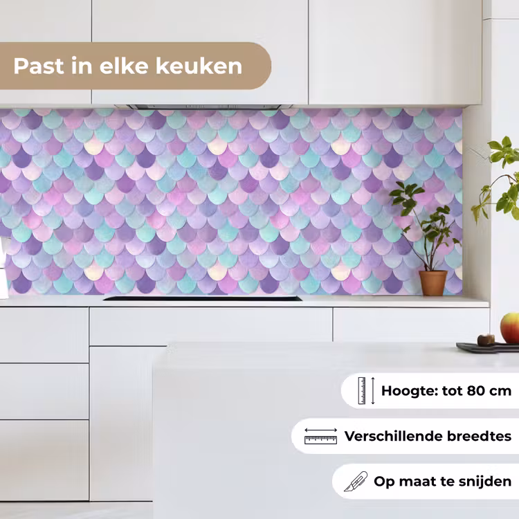 Keuken achterwand - Dromerig - Zeemeermin - Pastel — 7