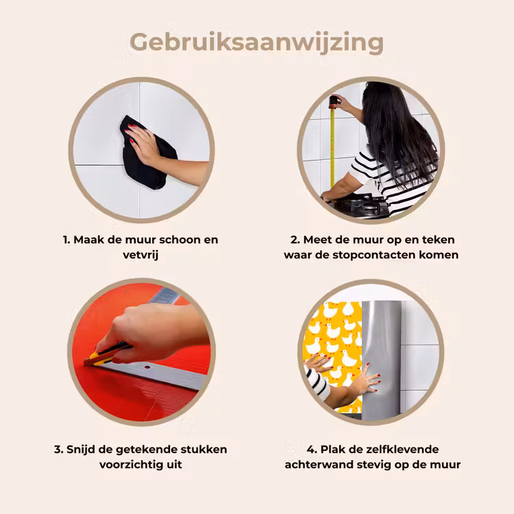 Keuken achterwand - Eendjes - Patroon - Geel — 9