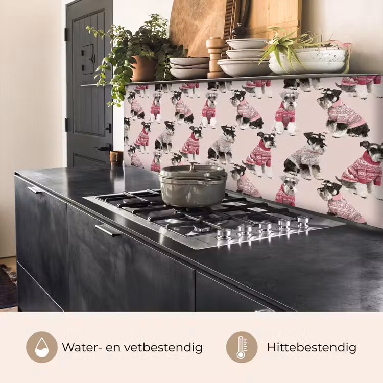 Keuken achterwand - Honden - Truien - Rood — 5