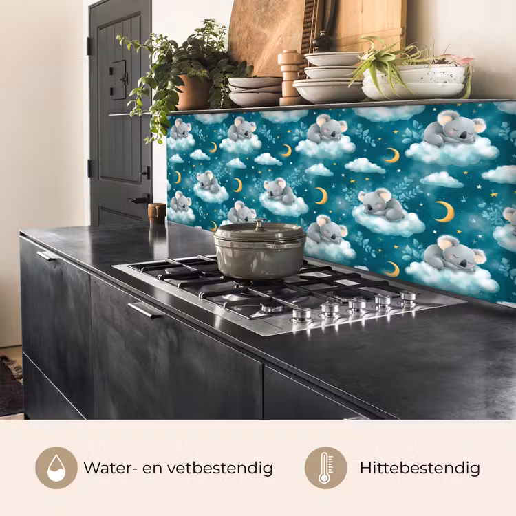 Keuken achterwand - Koala's - Betoverend - Blauw — 5