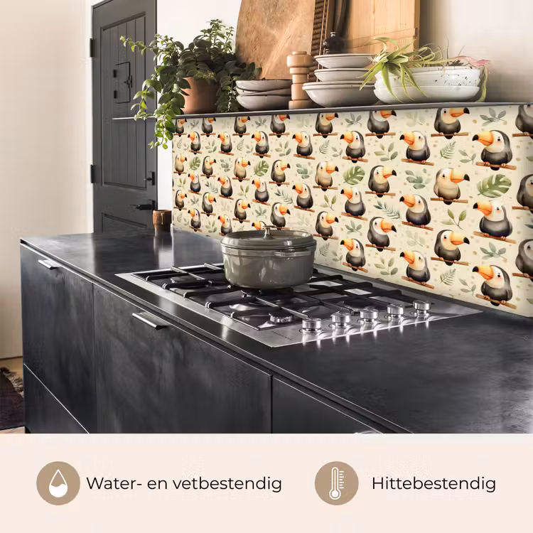 Keuken achterwand - Toekans - Exotisch - Kleurrijk — 5
