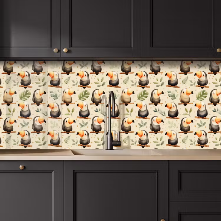 Keuken achterwand - Toekans - Exotisch - Kleurrijk — 6