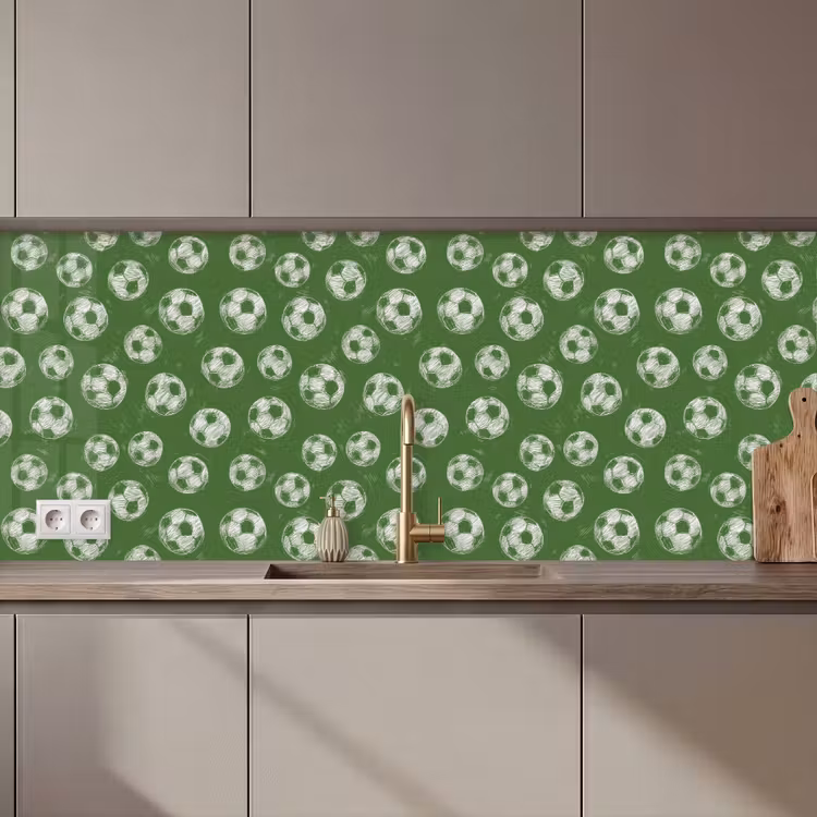 Keuken achterwand - Voetbal - Sport - Groen — 1