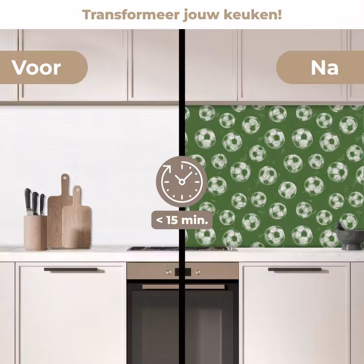 Keuken achterwand - Voetbal - Sport - Groen — 3