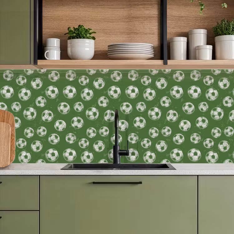 Keuken achterwand - Voetbal - Sport - Groen — 8