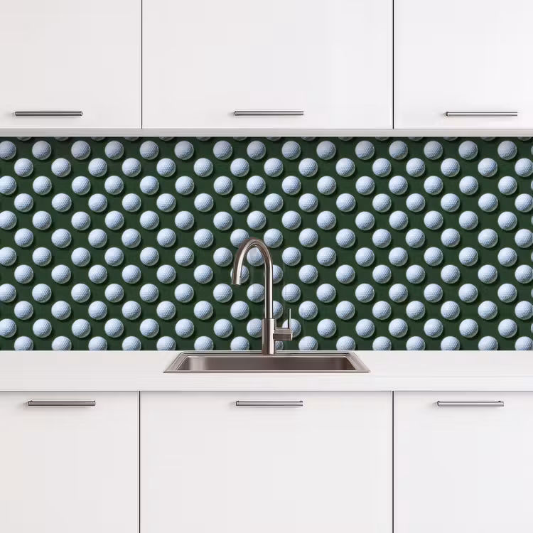 Keuken achterwand - Ballen - Golf - Groen — 4