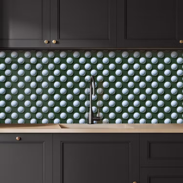 Keuken achterwand - Ballen - Golf - Groen — 6