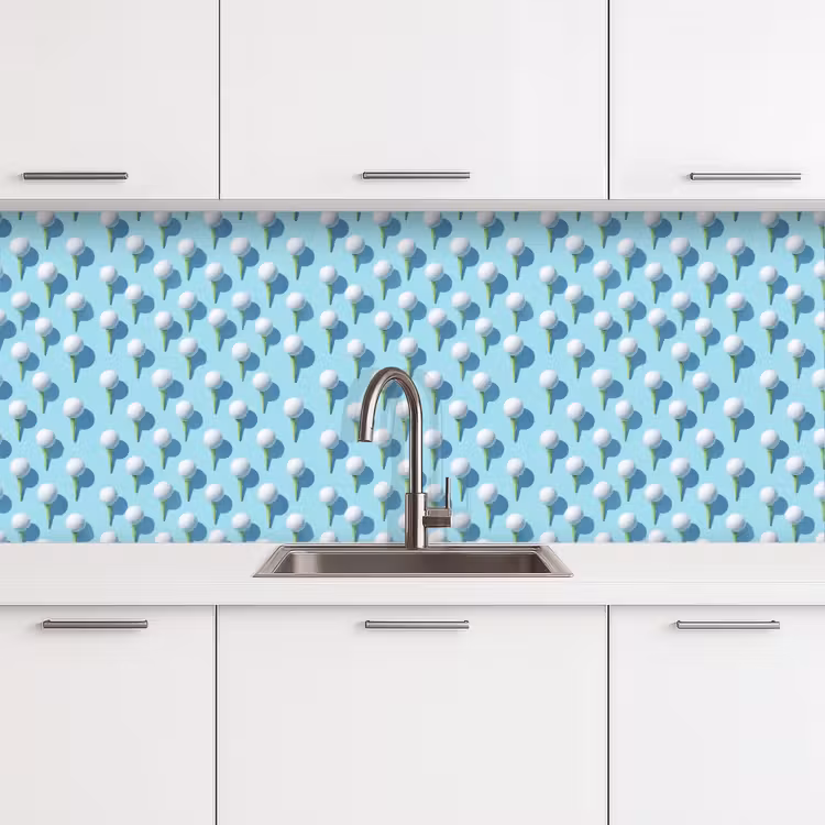 Keuken achterwand - Golf - Ballen - Blauw — 4