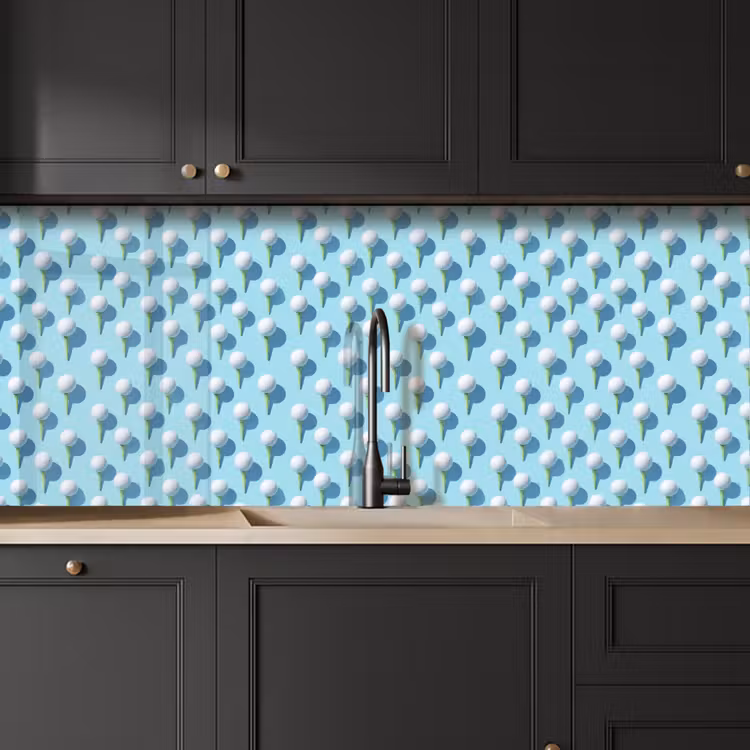 Keuken achterwand - Golf - Ballen - Blauw — 6
