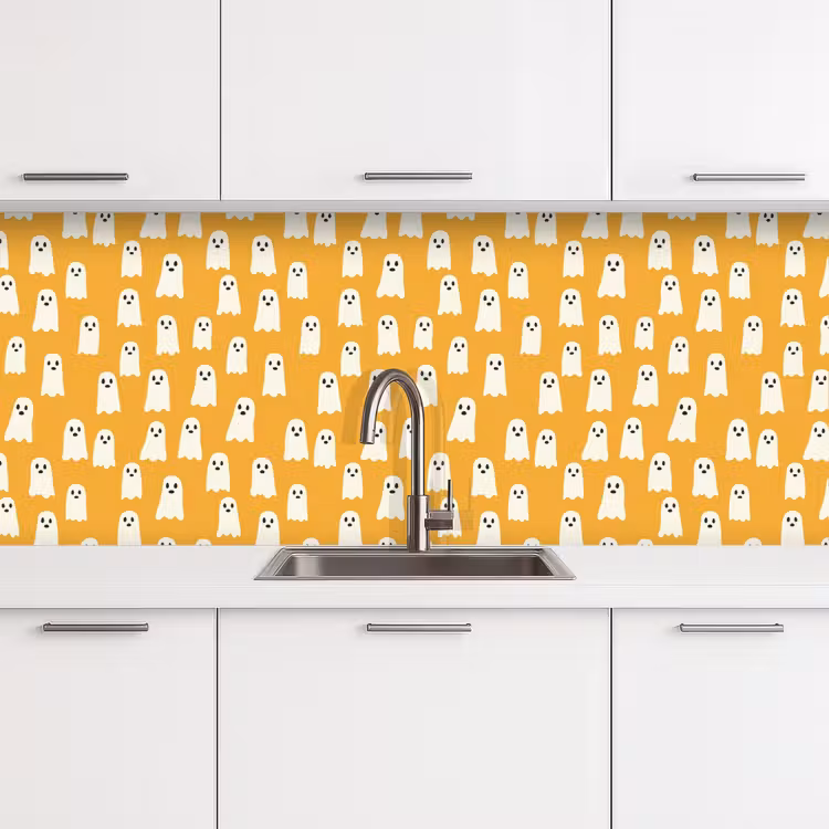 Keuken achterwand - Halloween - Spookjes - Oker — 4