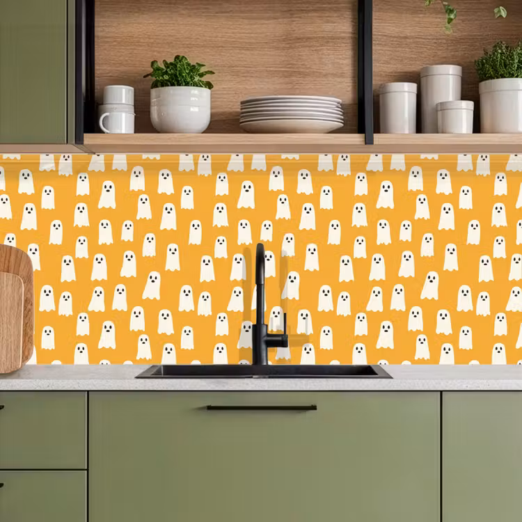 Keuken achterwand - Halloween - Spookjes - Oker — 8