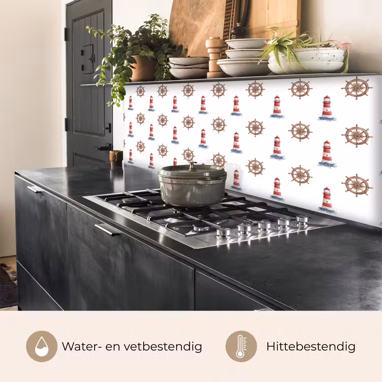 Keuken achterwand - Nautisch - Klassiek - Rood — 5
