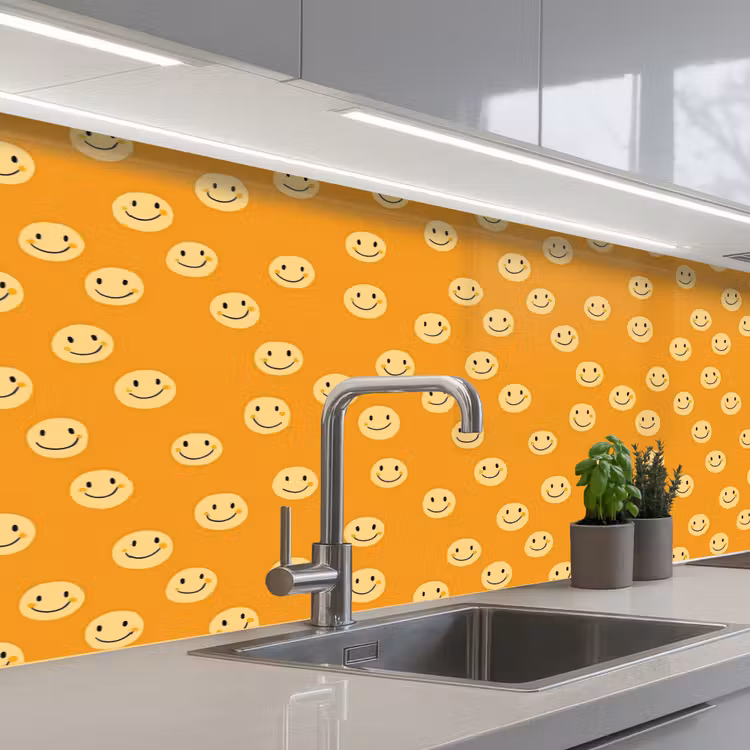 Keuken achterwand - Smileys - Retro - Heel — 2