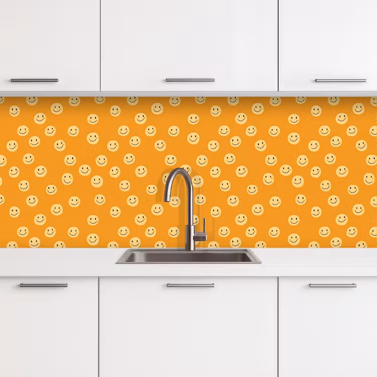Keuken achterwand - Smileys - Retro - Heel — 4