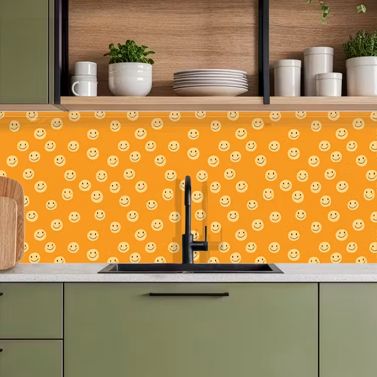Keuken achterwand - Smileys - Retro - Heel — 8
