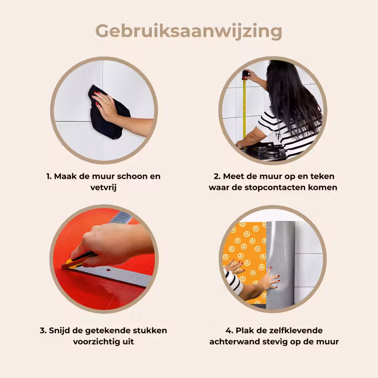 Keuken achterwand - Smileys - Retro - Heel — 9