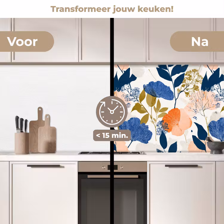 Keuken achterwand - Bloemen - Botanisch - Kleurrijk — 3