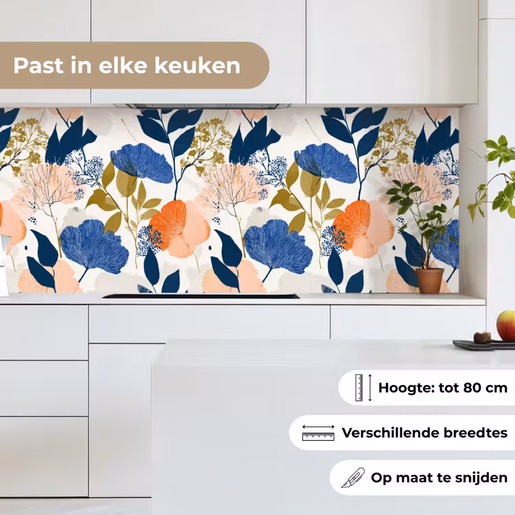 Keuken achterwand - Bloemen - Botanisch - Kleurrijk — 7