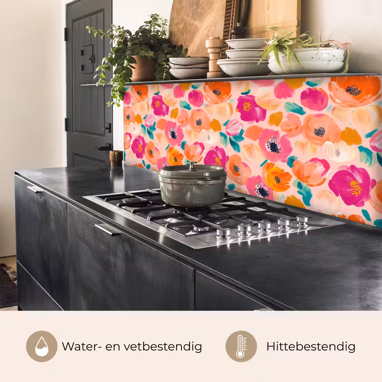 Keuken achterwand - Bloesems - Vrolijk - Kleurrijk — 5