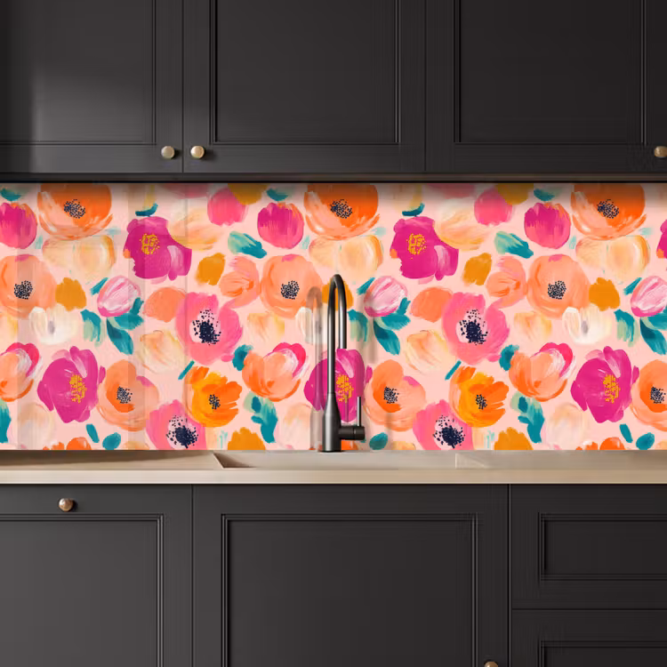 Keuken achterwand - Bloesems - Vrolijk - Kleurrijk — 6