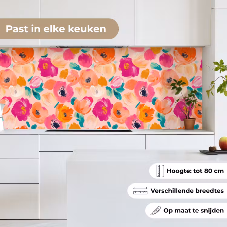 Keuken achterwand - Bloesems - Vrolijk - Kleurrijk — 7