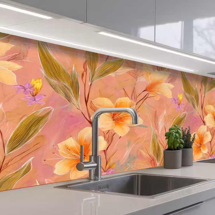 Keuken achterwand - Botanisch - Bloemen - Kleurrijk — 2