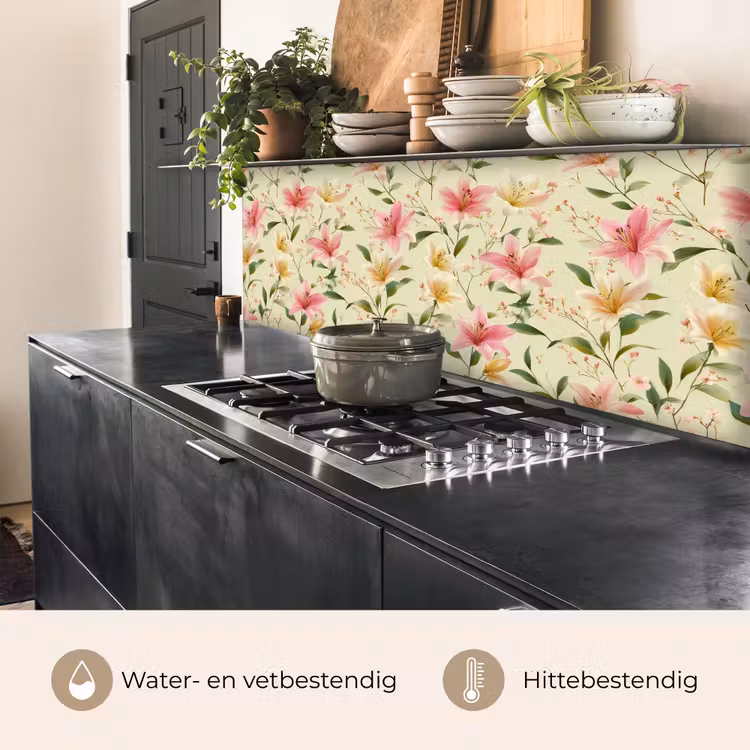 Keuken achterwand - Lelies - Sereen - Kleurrijk — 5
